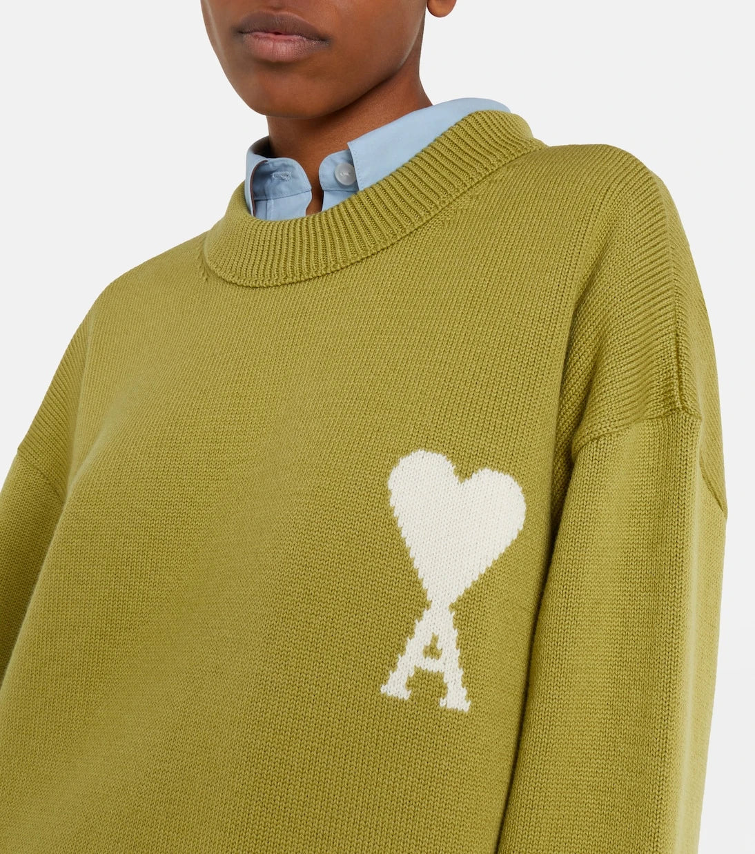 Ami Paris - Ami De Cœur wool and cotton sweater