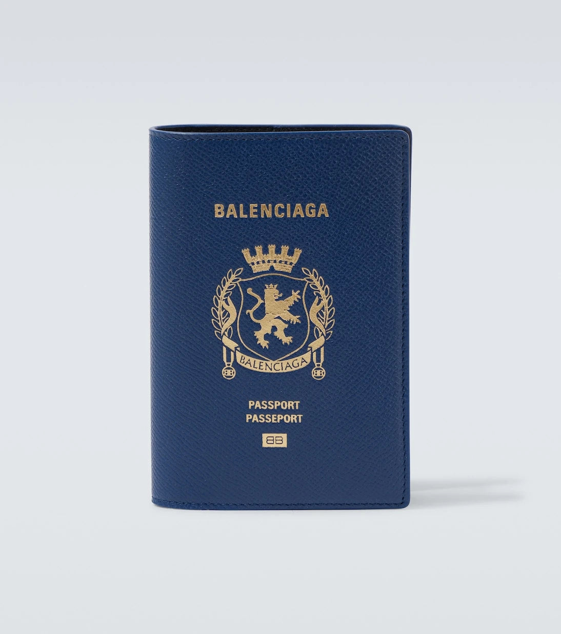 Balenciaga - Printed leather passport holder