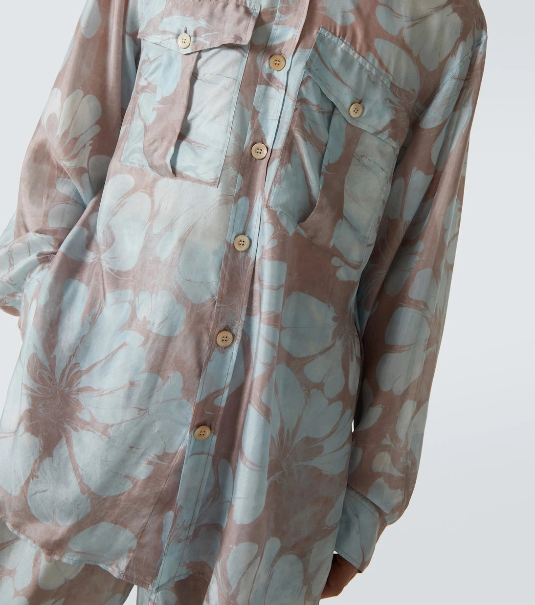 Dries Van Noten - Floral silk shirt