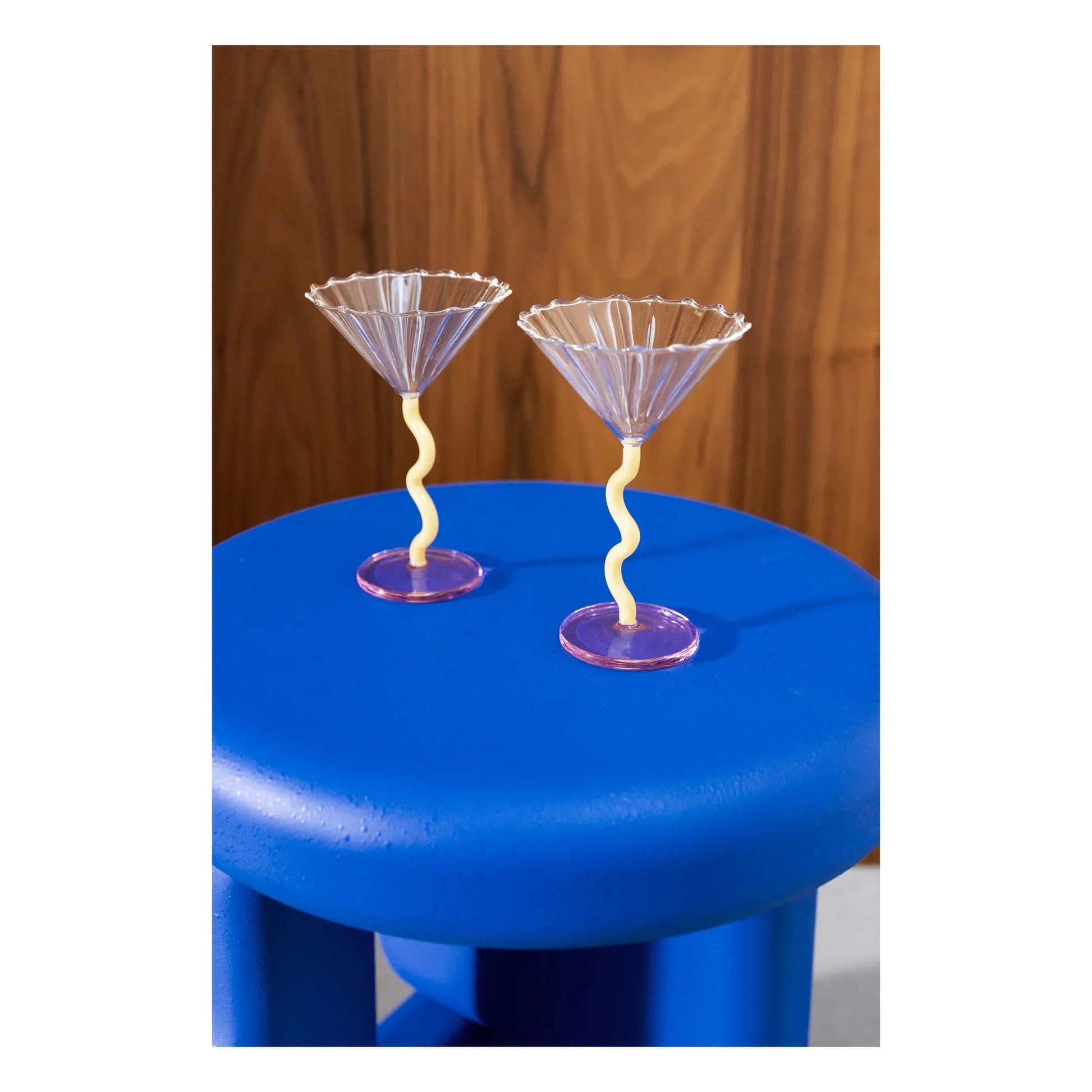 &Klevering - Curve Cups - Set of 2 | Yellow