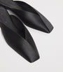 Max Mara Black Satin Mules