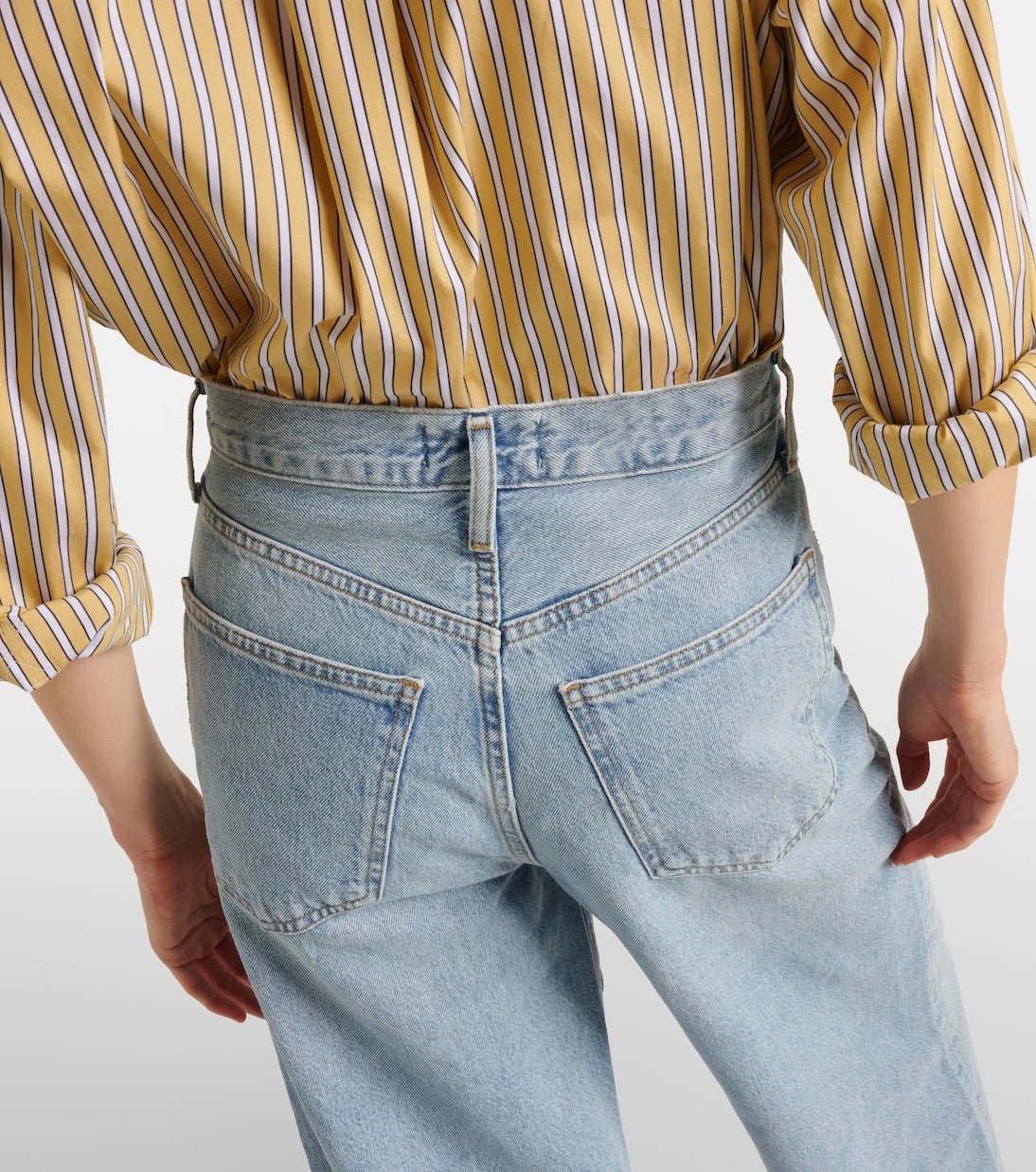 Agolde - Dame Jean high-rise wide-leg jeans