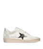 Golden Goose Beige Leather Ball Star Sneakers
