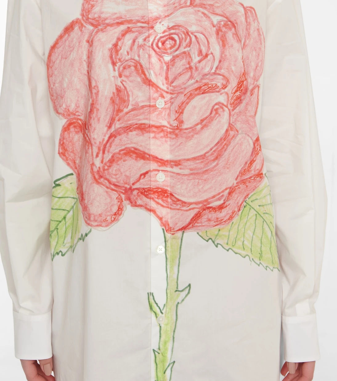 Marni - Printed cotton poplin shirt dress