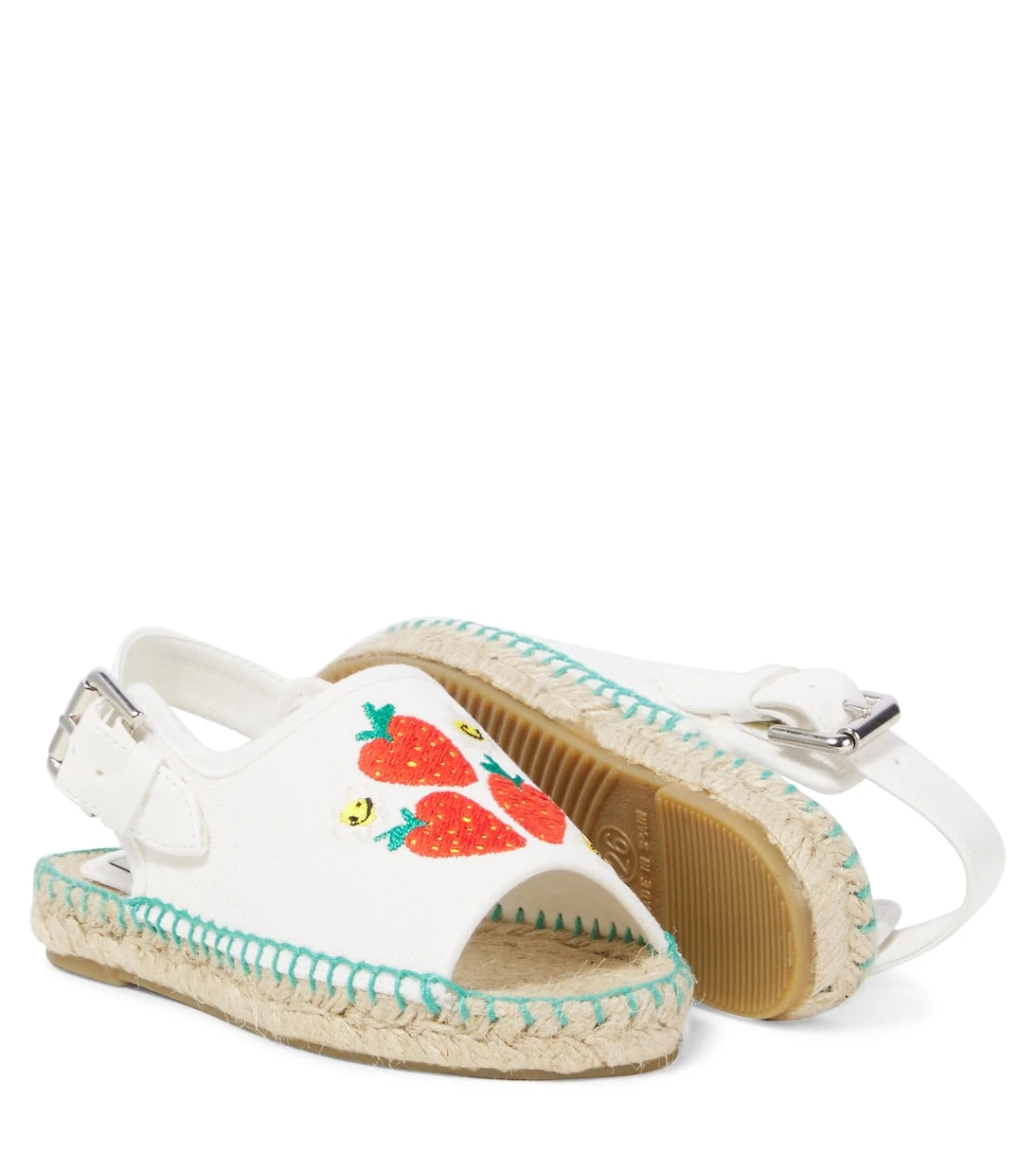 Stella McCartney Kids - Embroidered canvas espadrilles