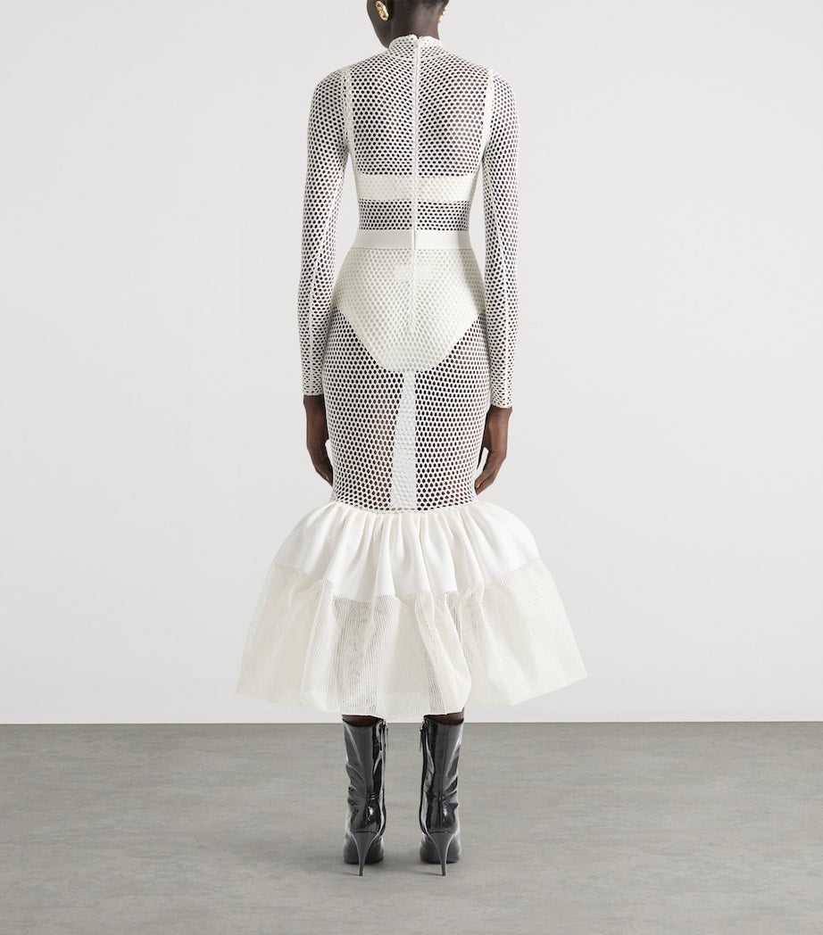 Givenchy White Knit Midi Dress