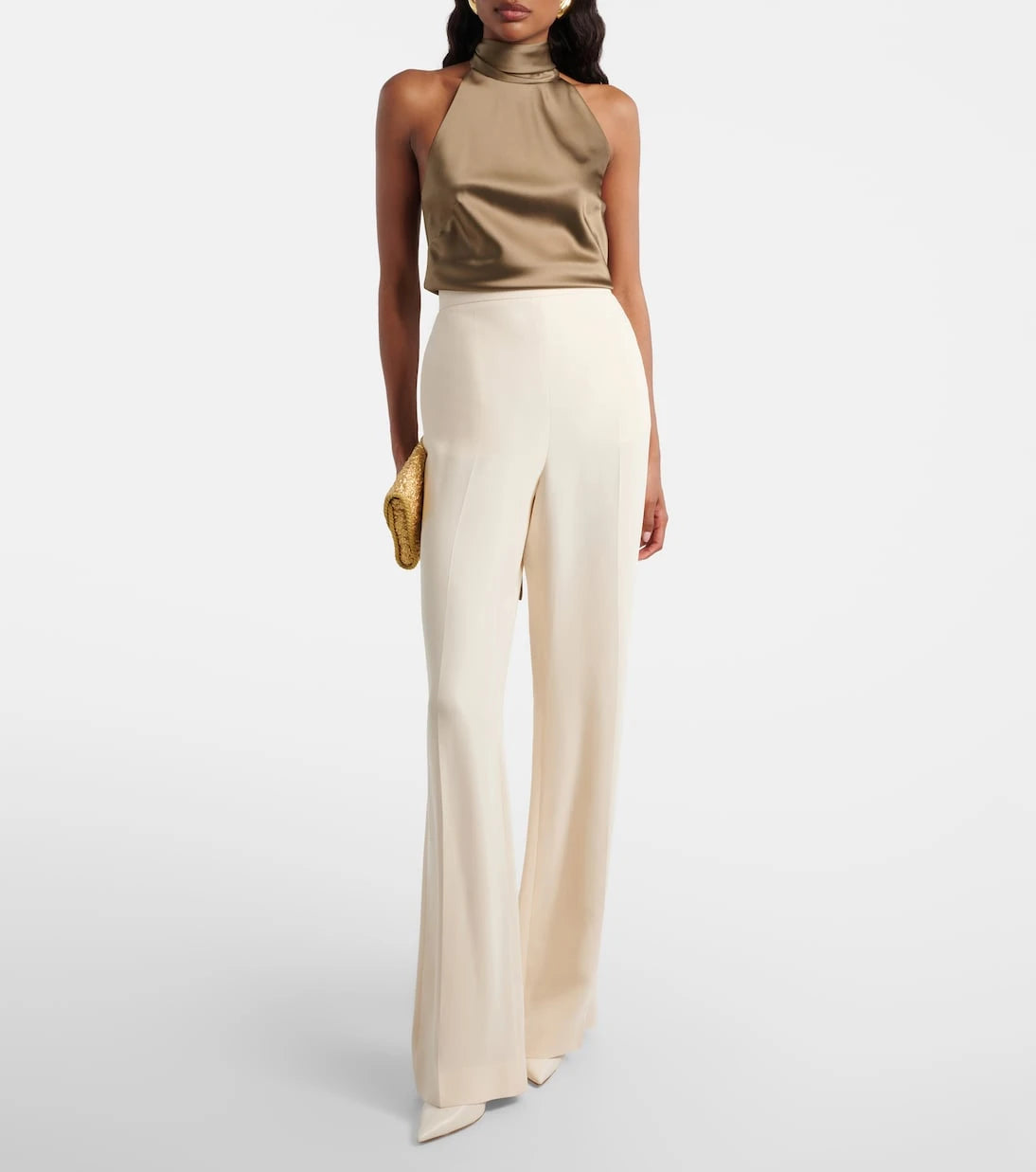 Ralph Lauren Collection - Chiltons tie-neck satin top