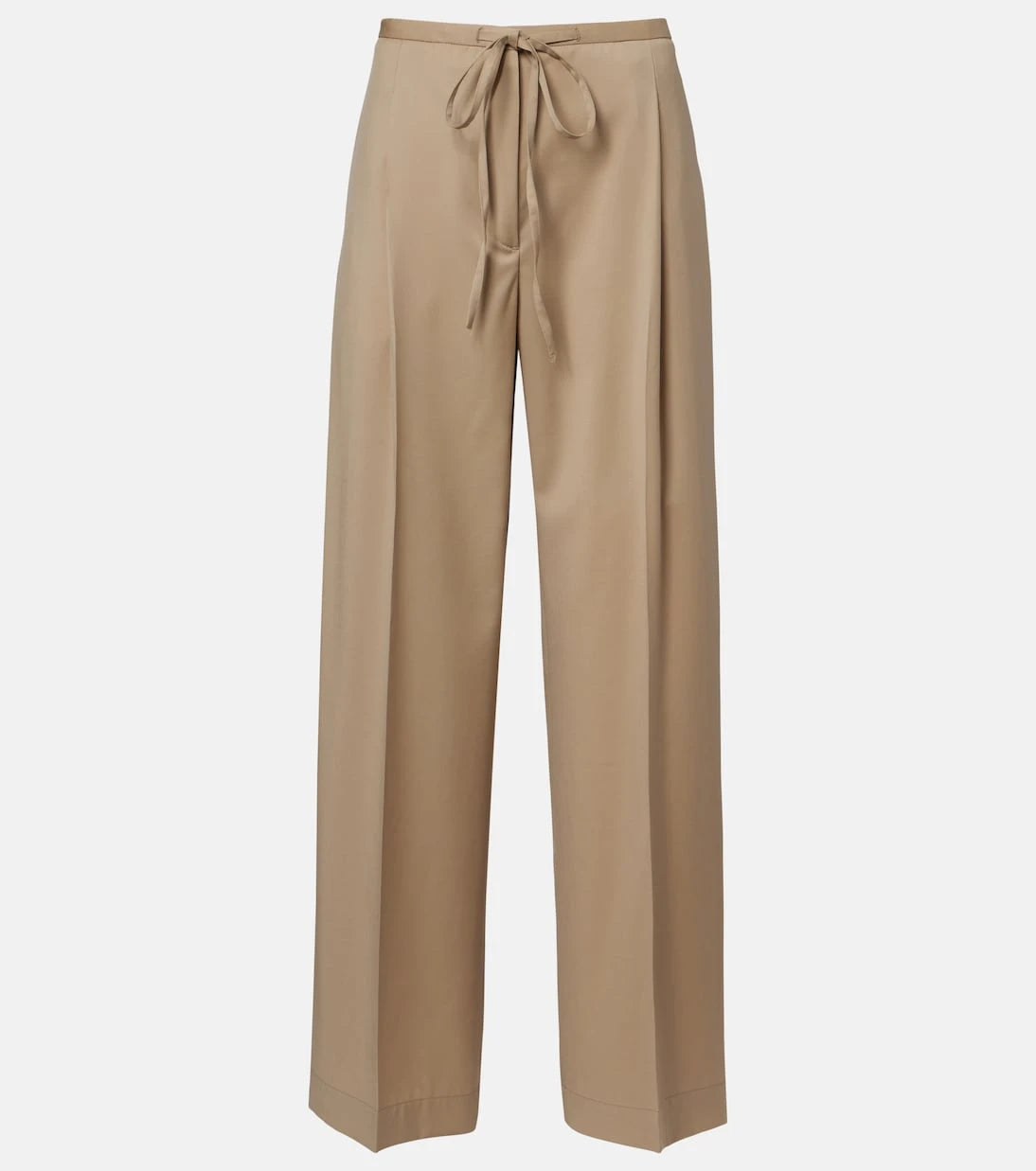 Róhe - Pleated virgin wool wide-leg pants