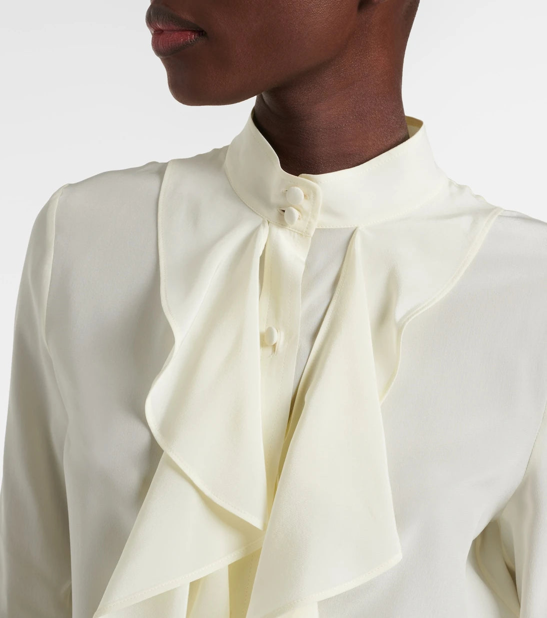 McQueen - Ruffled silk blouse