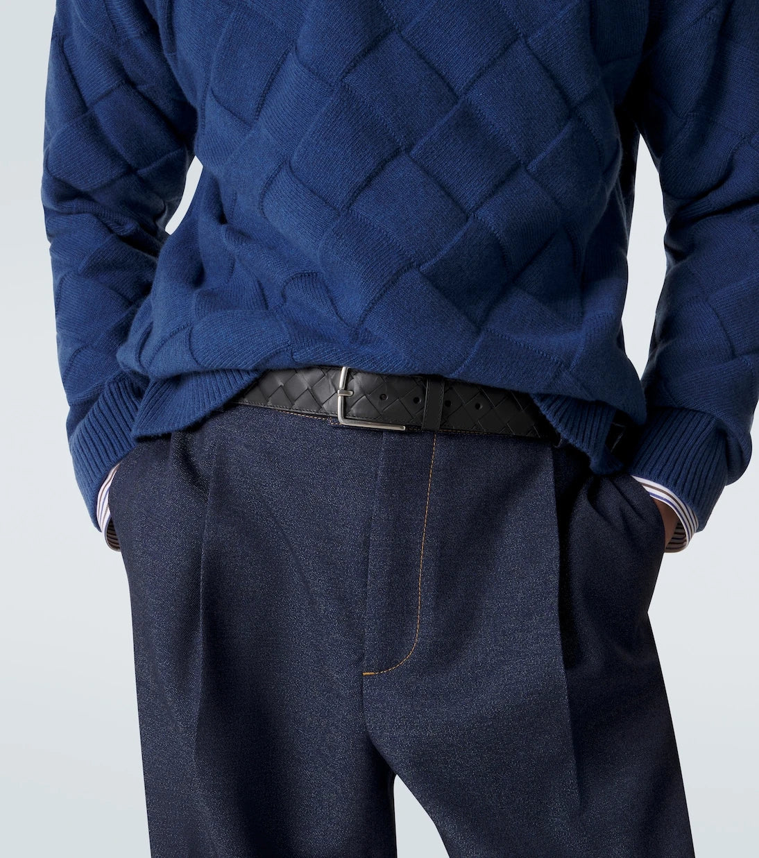 Bottega Veneta - Intrecciato leather belt