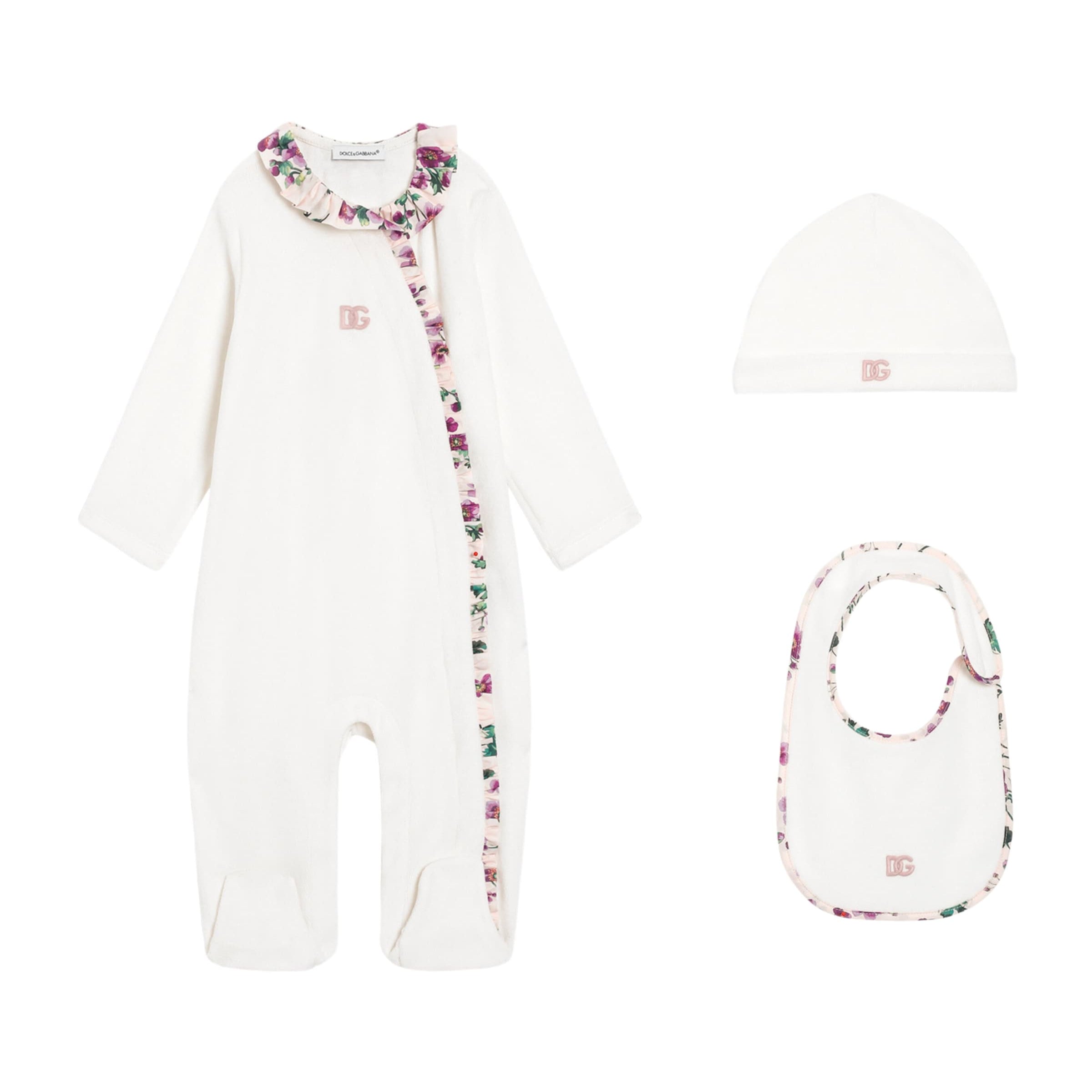 Dolce & Gabbana Kids All-In-One, Hat and Bib Set (0-24 Months)