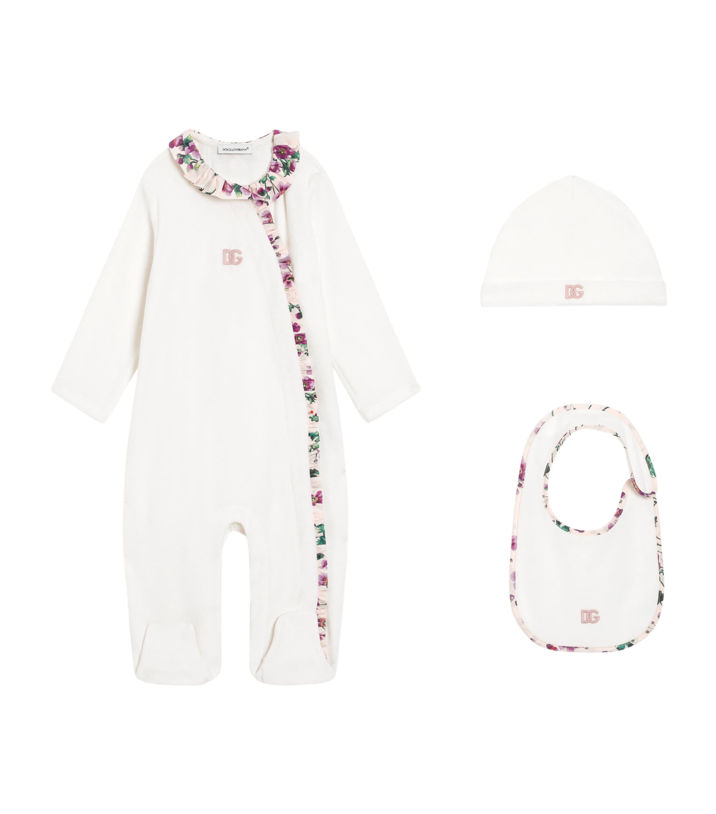 Dolce & Gabbana Kids All-In-One, Hat and Bib Set (0-24 Months)