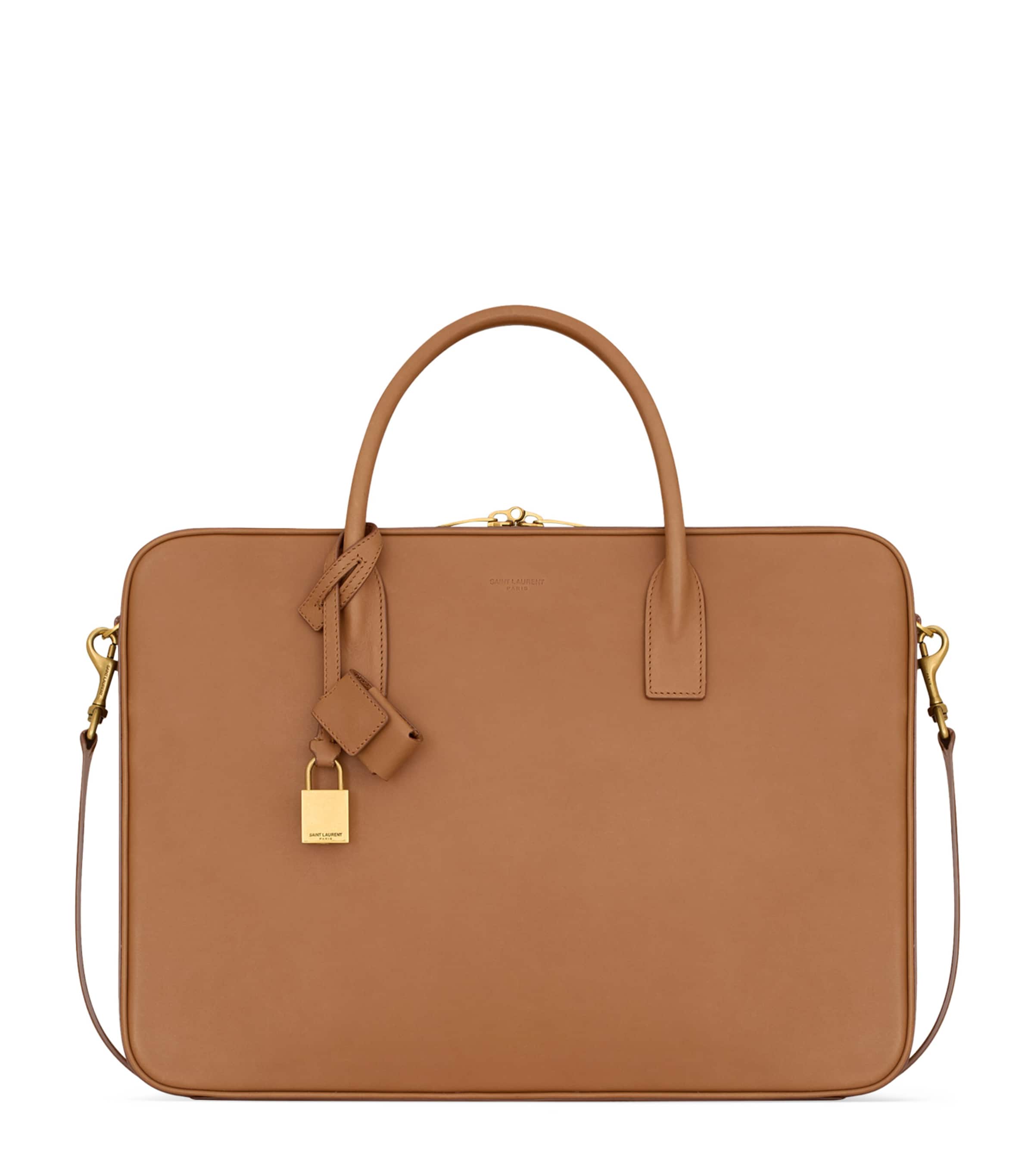 Saint Laurent Red Large Sac de Jour Bauletto Messenger Bag