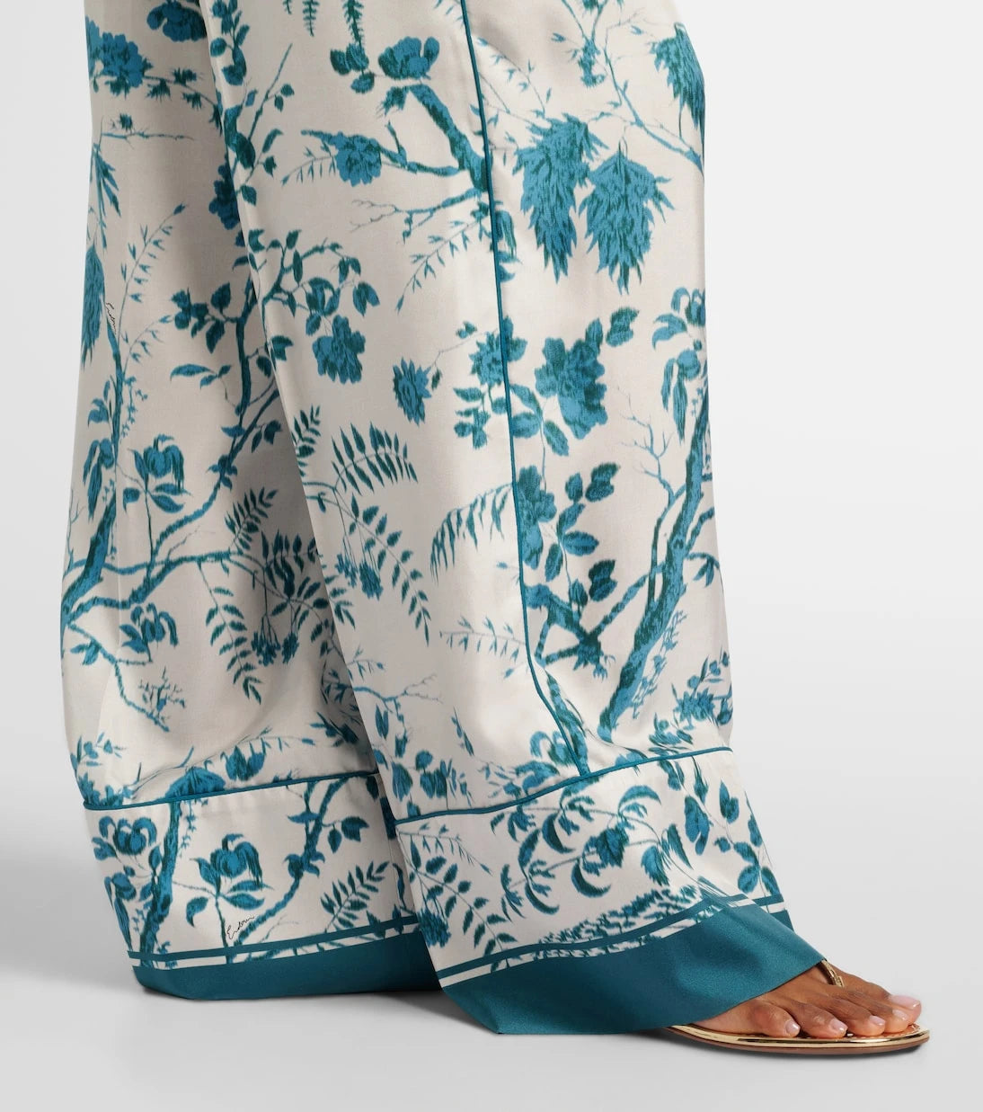 Erdem - Floral silk pajama pants