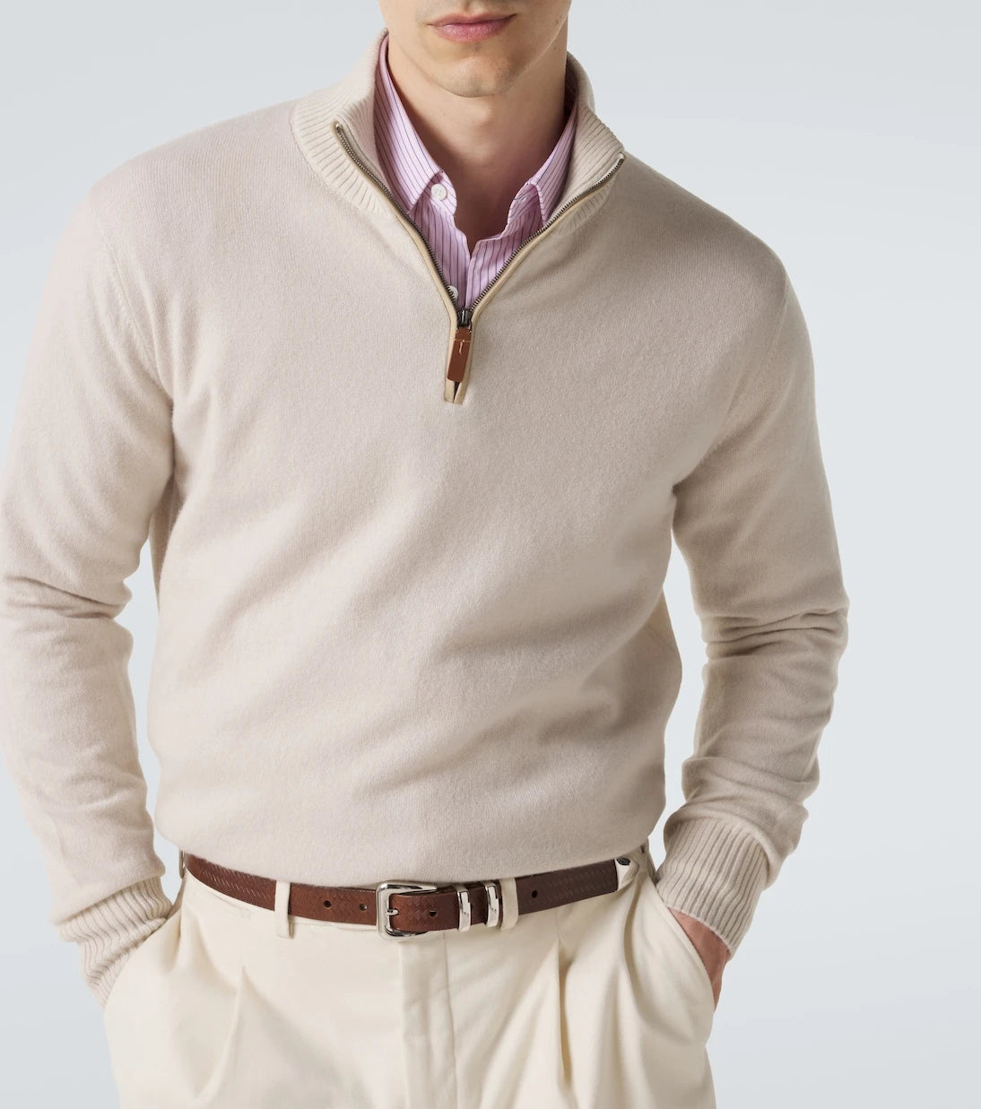 Tod's - Cashmere half-zip sweater
