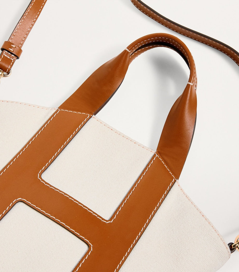 Ivory Grab Canvas Tote Bag