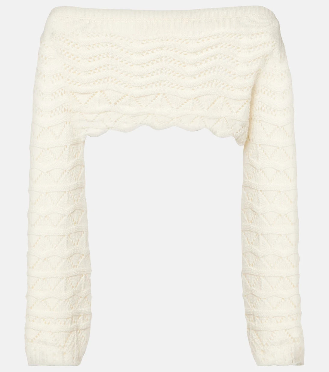 Bananhot - Helena striped crochet crop top
