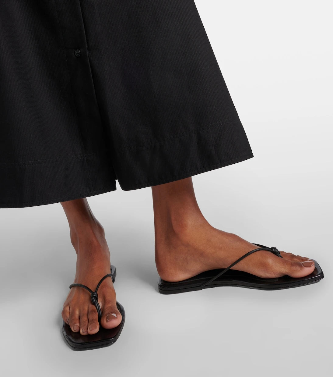 Toteme - The Knot leather thong sandals