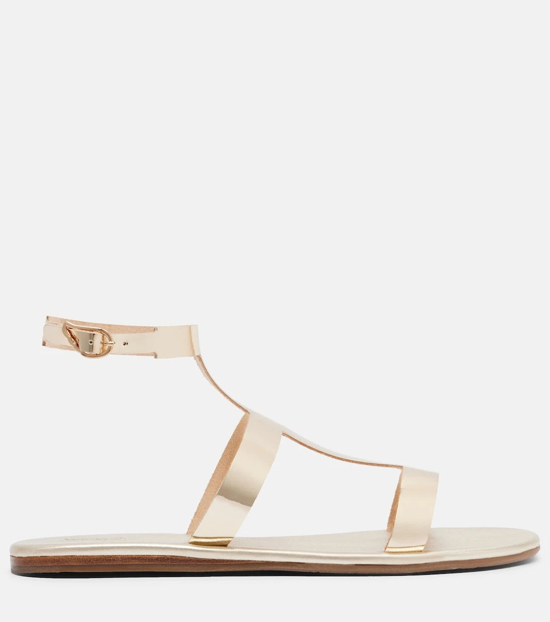 Ancient Greek Sandals - Fedra metallic leather gladiator sandals
