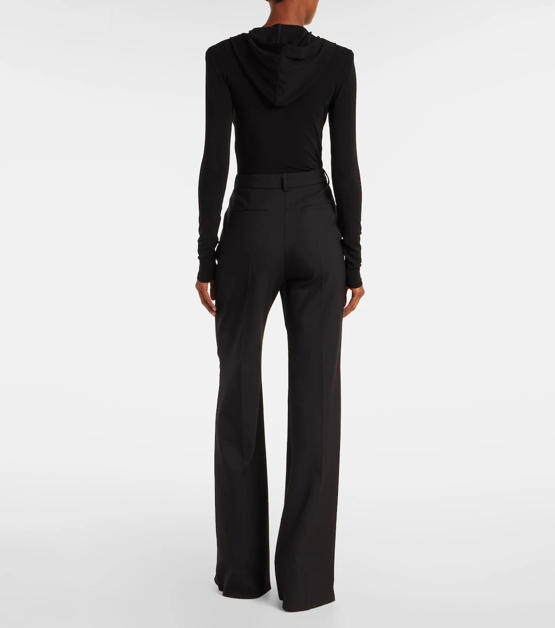 Mugler - Hooded jersey bodysuit