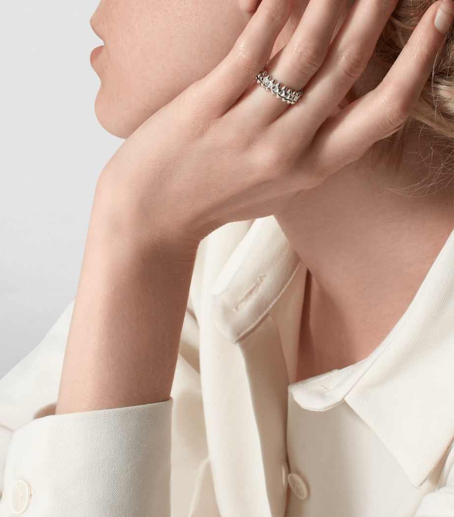 Small White Gold Clash de Cartier Ring