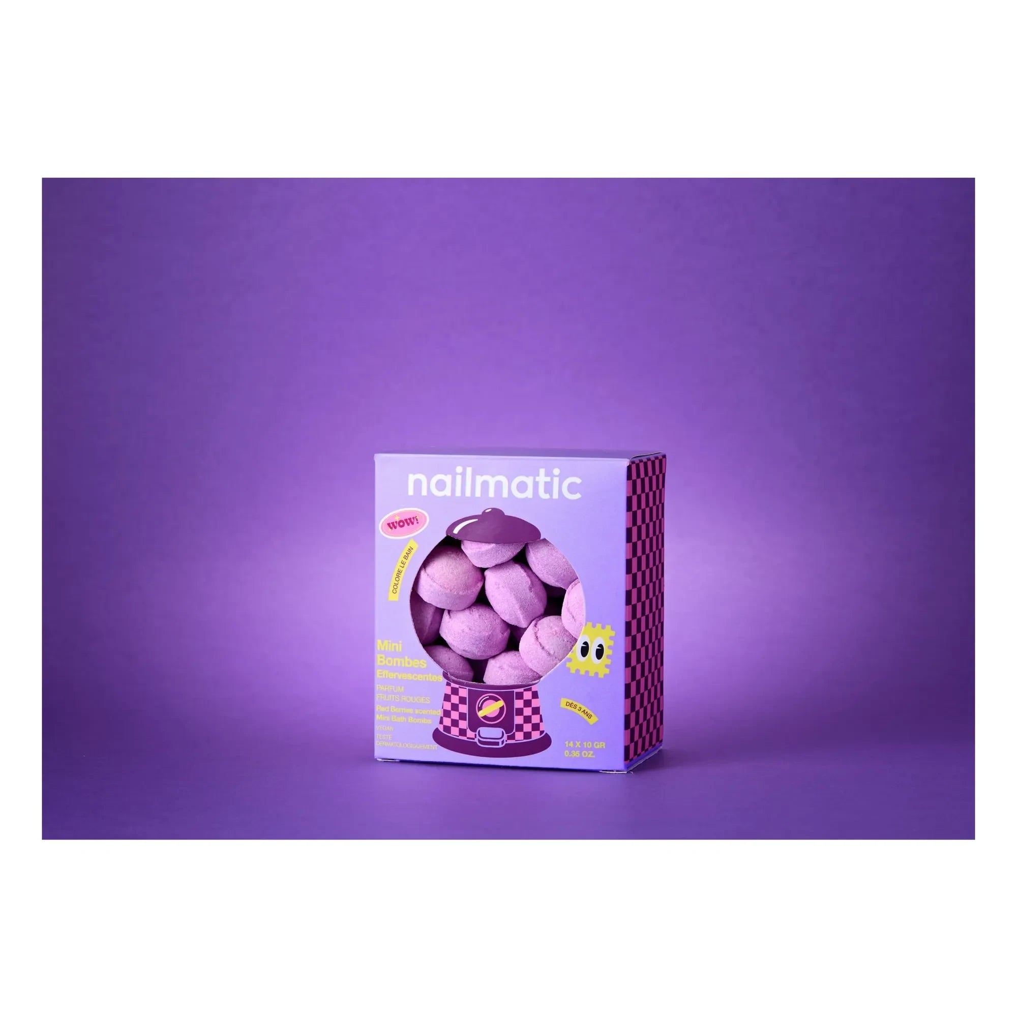 Nailmatic Kids - Berry Bloom mini effervescent bath beads - Set of 14