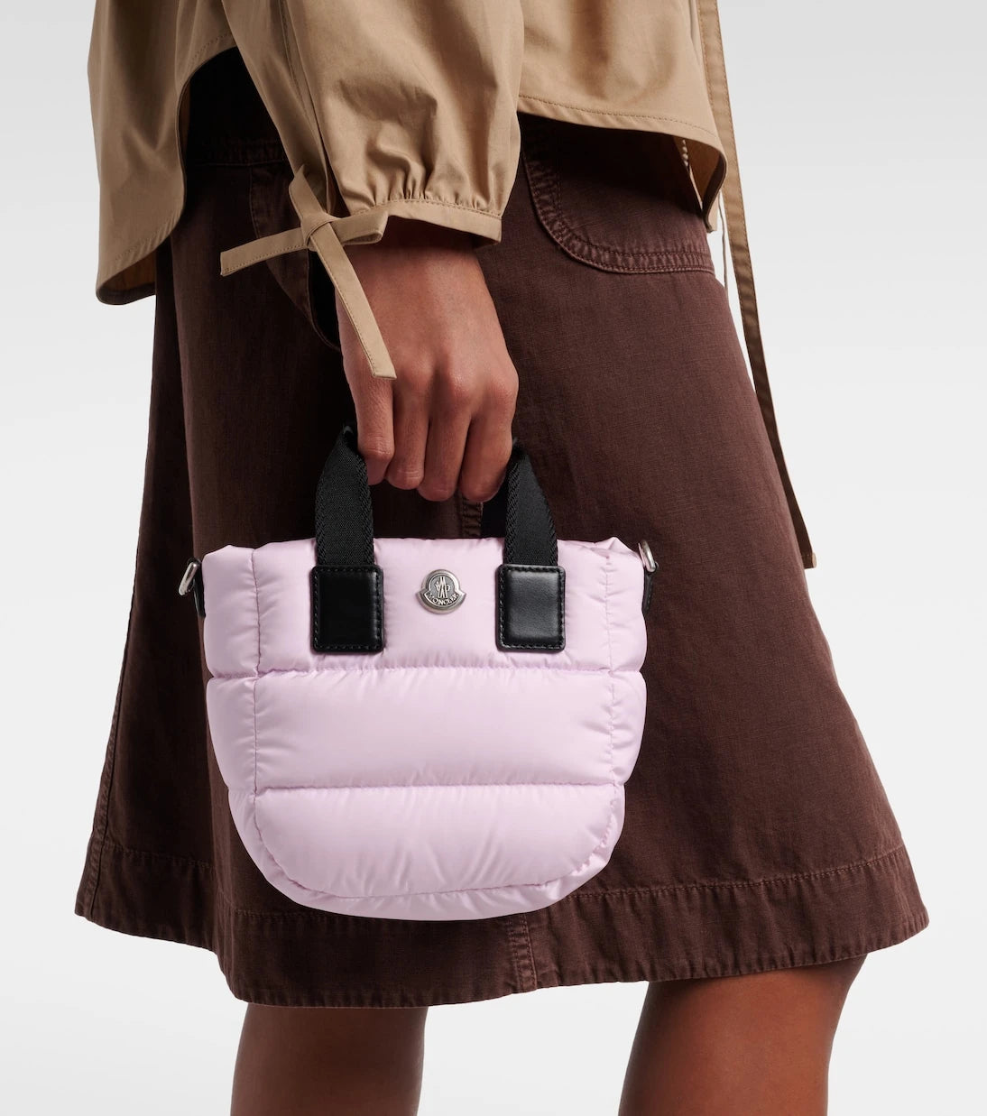 Moncler - Cardoc Micro down top-handle bag