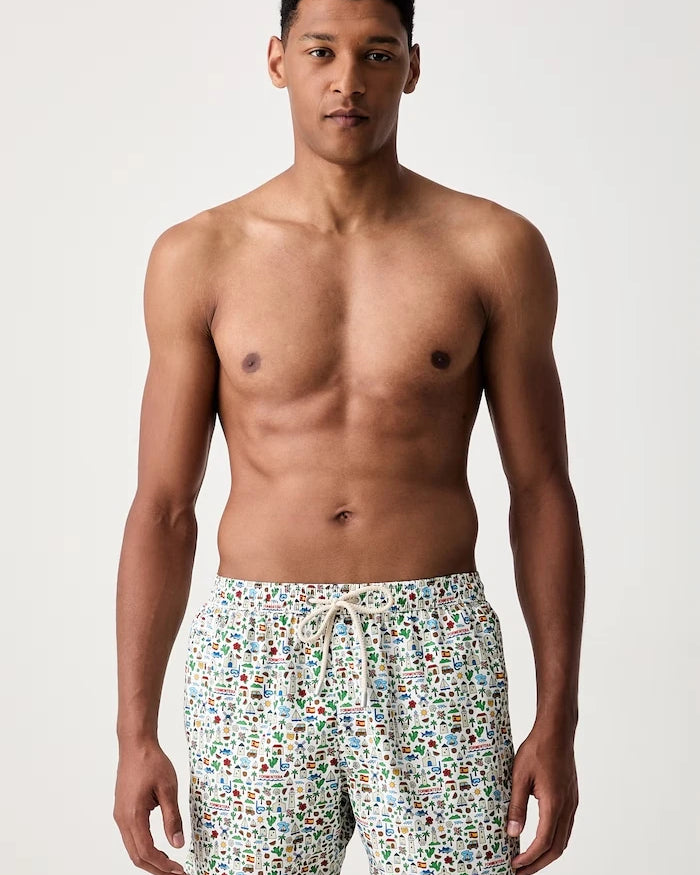MC2 Saint Barth Erkek LIGHTING MICRO FANTASY Mayo Şortu