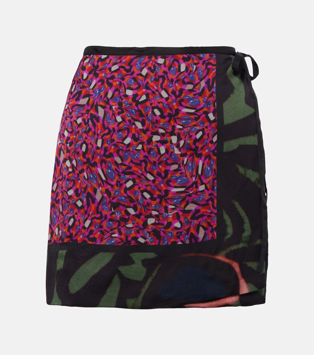 Dries Van Noten - Gabrinas printed wrap miniskirt
