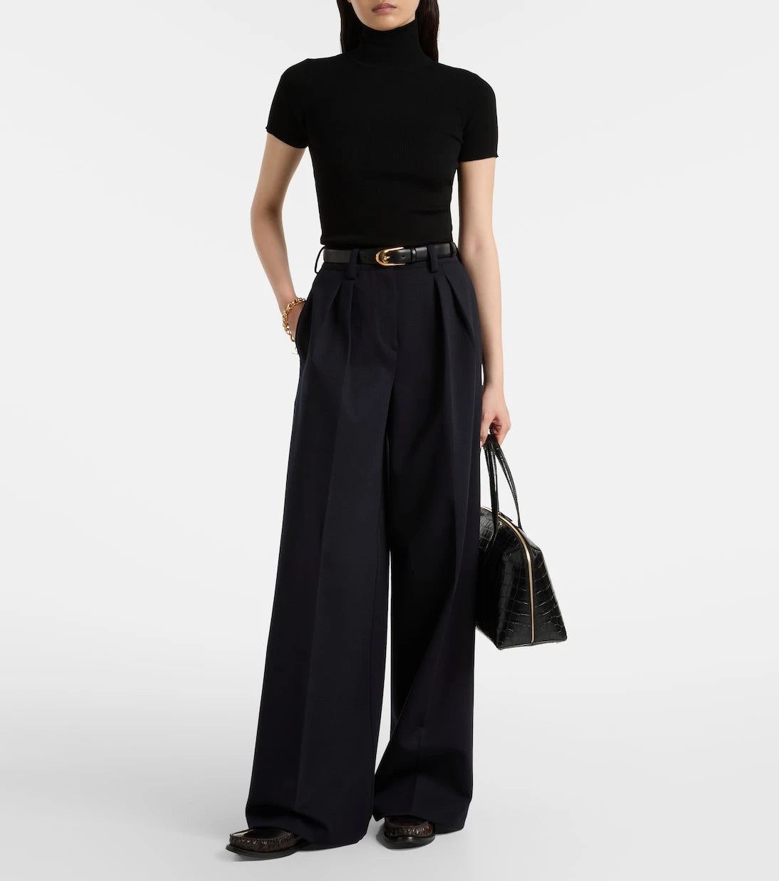 Max Mara - Molo pleated wool and cotton-blend pants