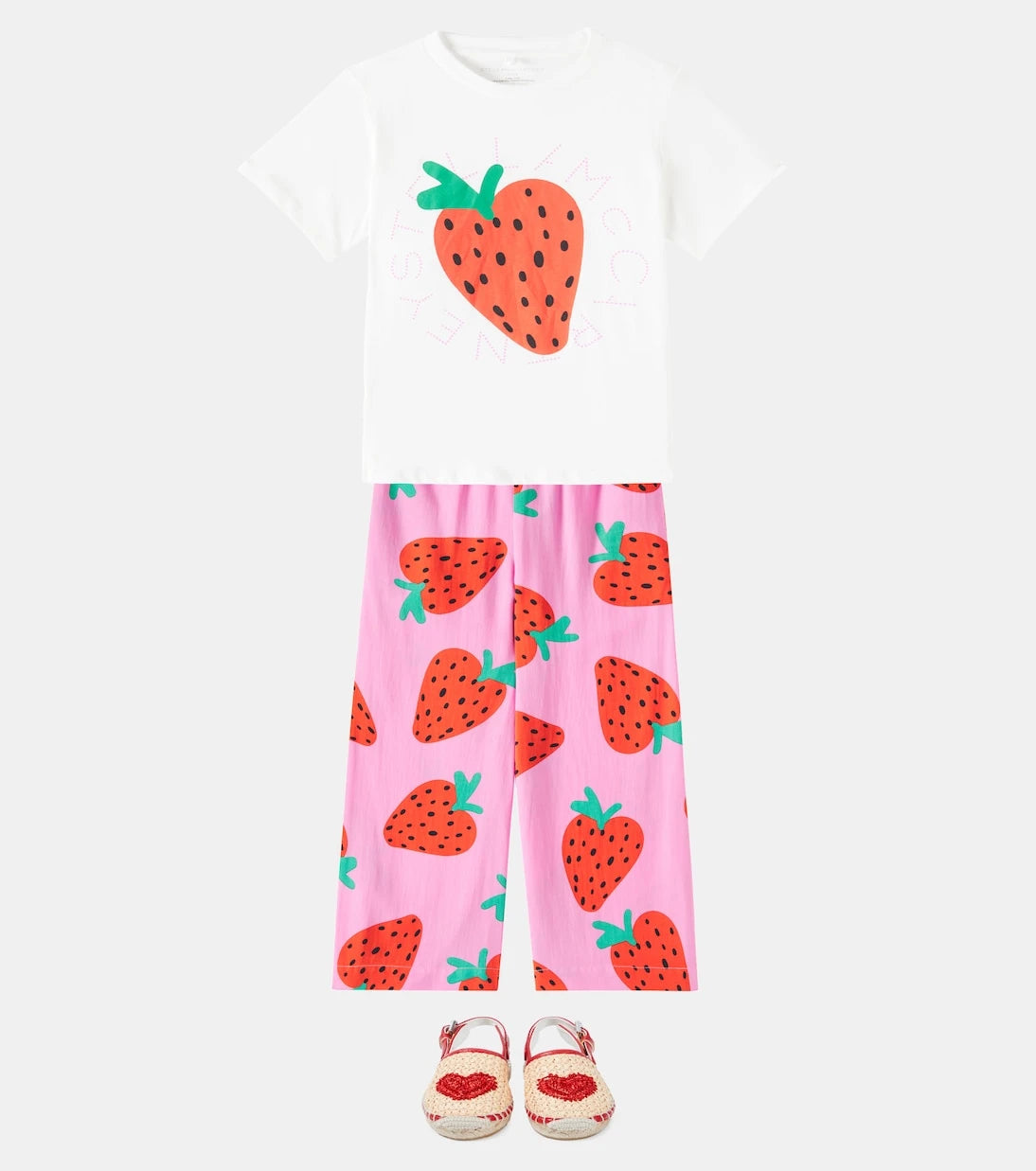 Stella McCartney Kids - بنطال واسع الساقين ومطبّع