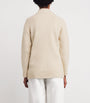 Eleventy Beige Wool-Blend Knitted Zip-Up Jacket
