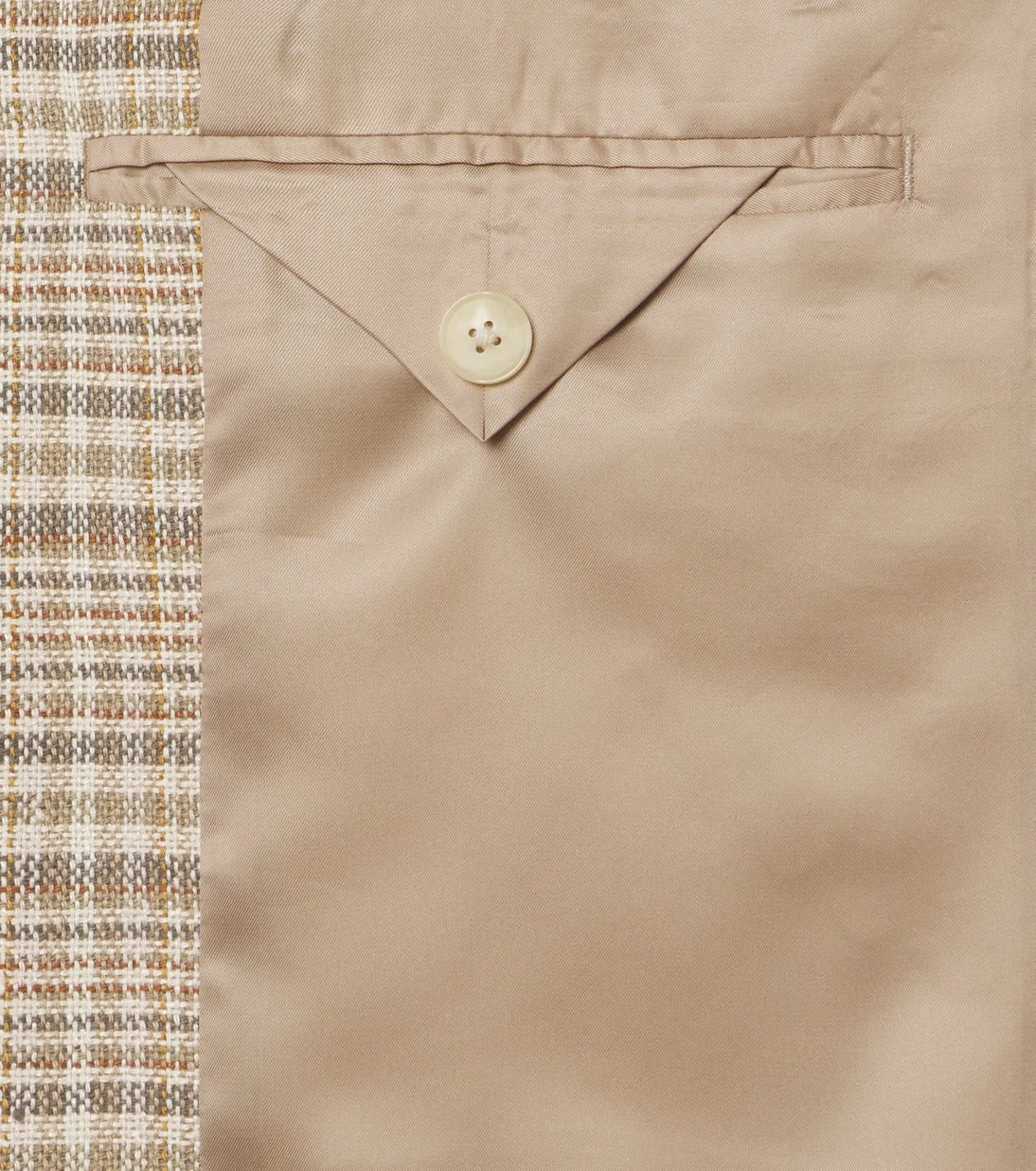Auralee - Checked silk and linen tweed jacket