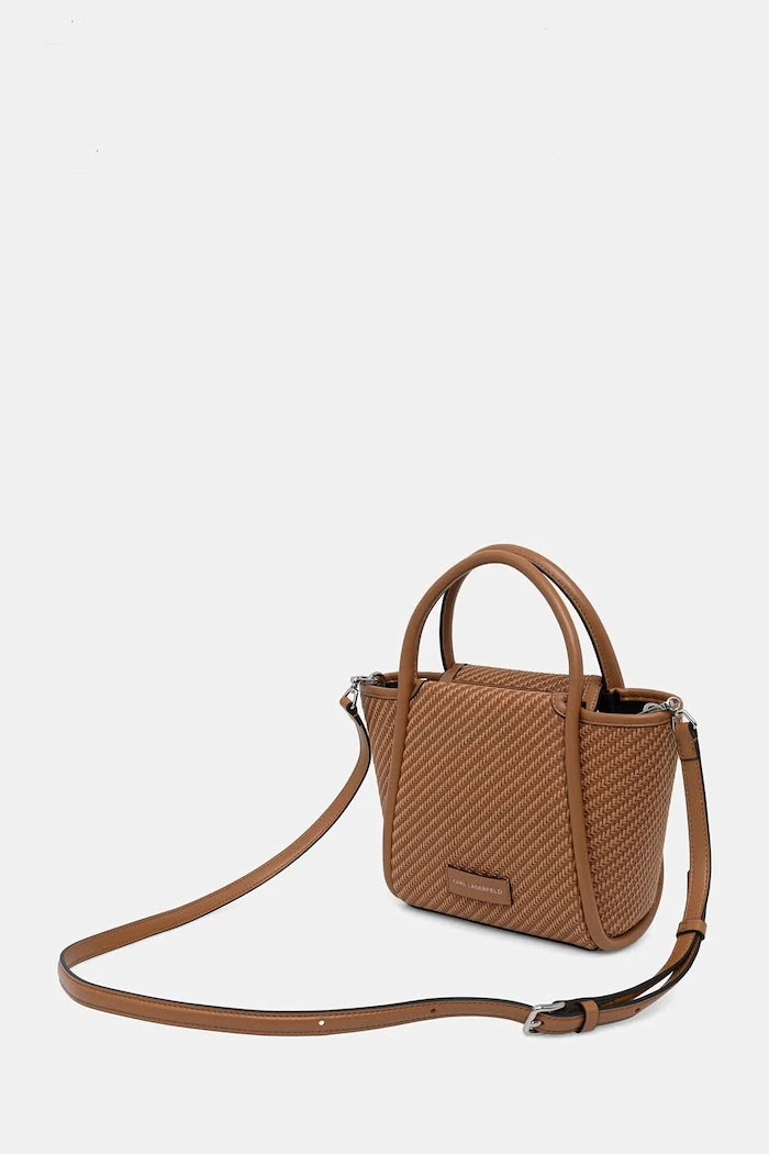 Karl Lagerfeld kadın örgü malzemeden crossbody çanta K/AUTOGRAPH