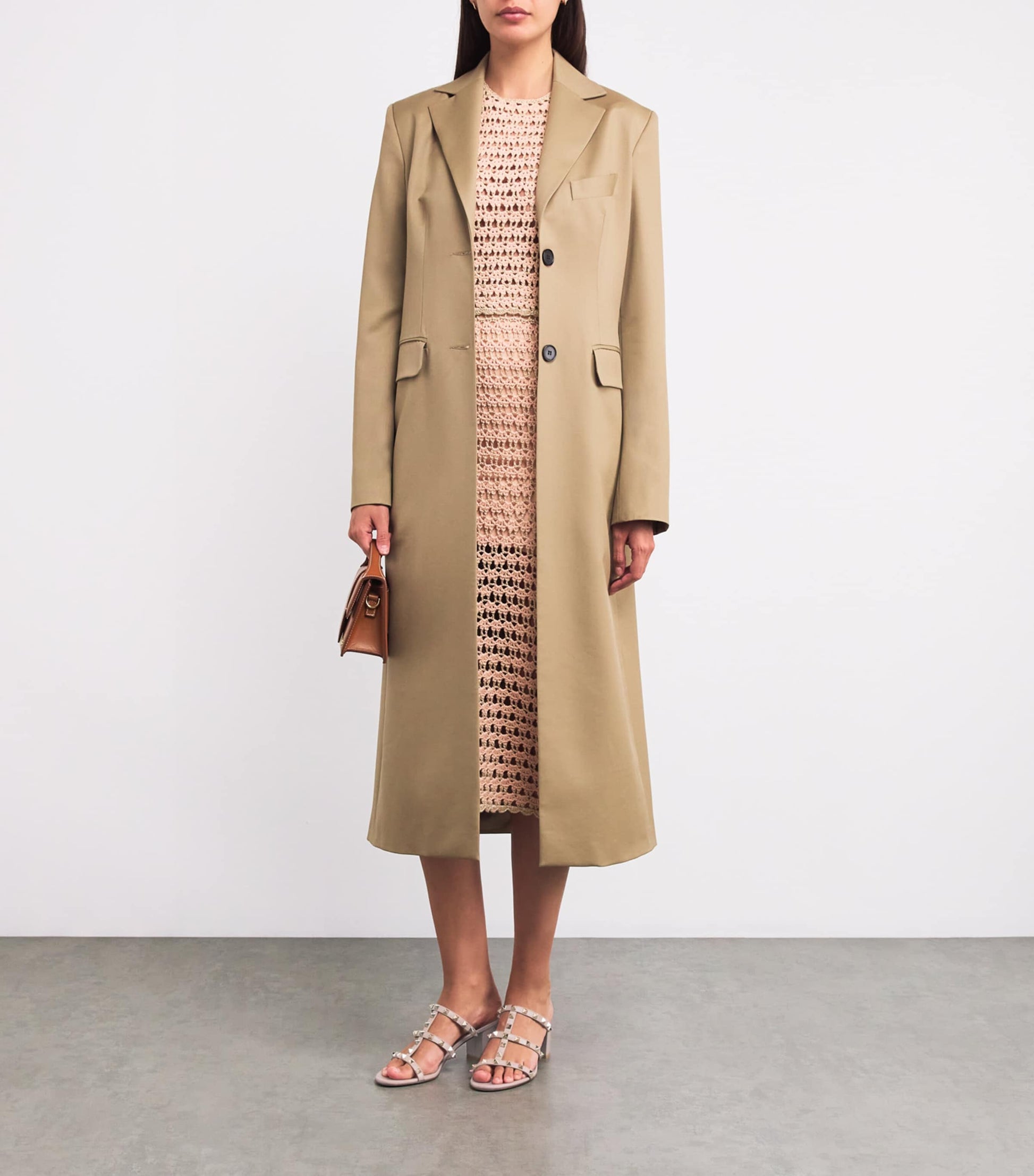 Valentino Garavani Nude Valentino Garavani Rockstud Mule Sandals 60