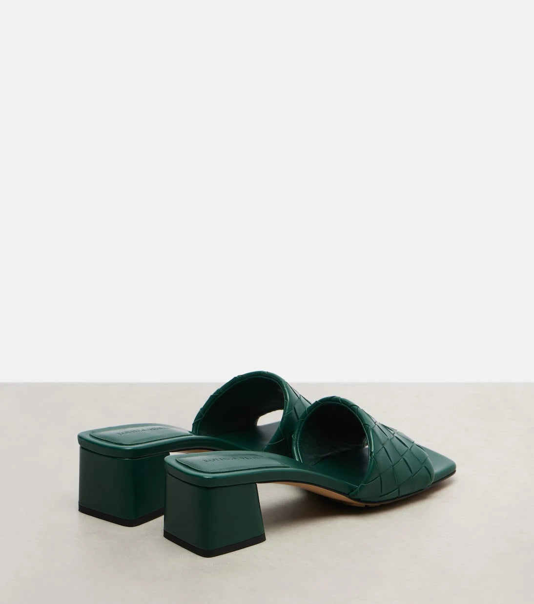 Bottega Veneta - Parco Intrecciato leather mules