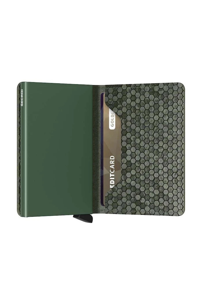 Secrid Slimwallet Hexagon Green Cüzdan