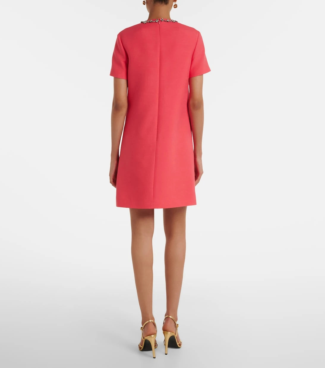 Valentino - Crepe Couture embellished minidress