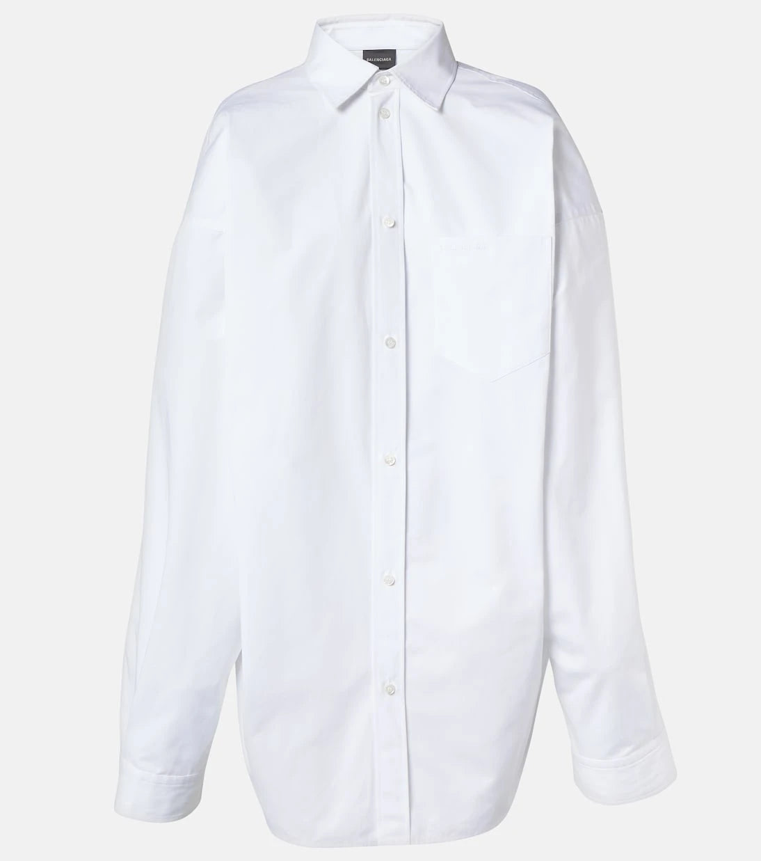 Balenciaga - Oversized cotton poplin shirt