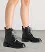 Malone Souliers Black Leather-Shearling Miller Ankle Boots
