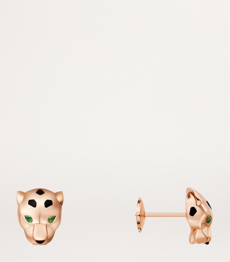 Rose Gold, Tsavorite and Onyx Panthère de Cartier Earrings
