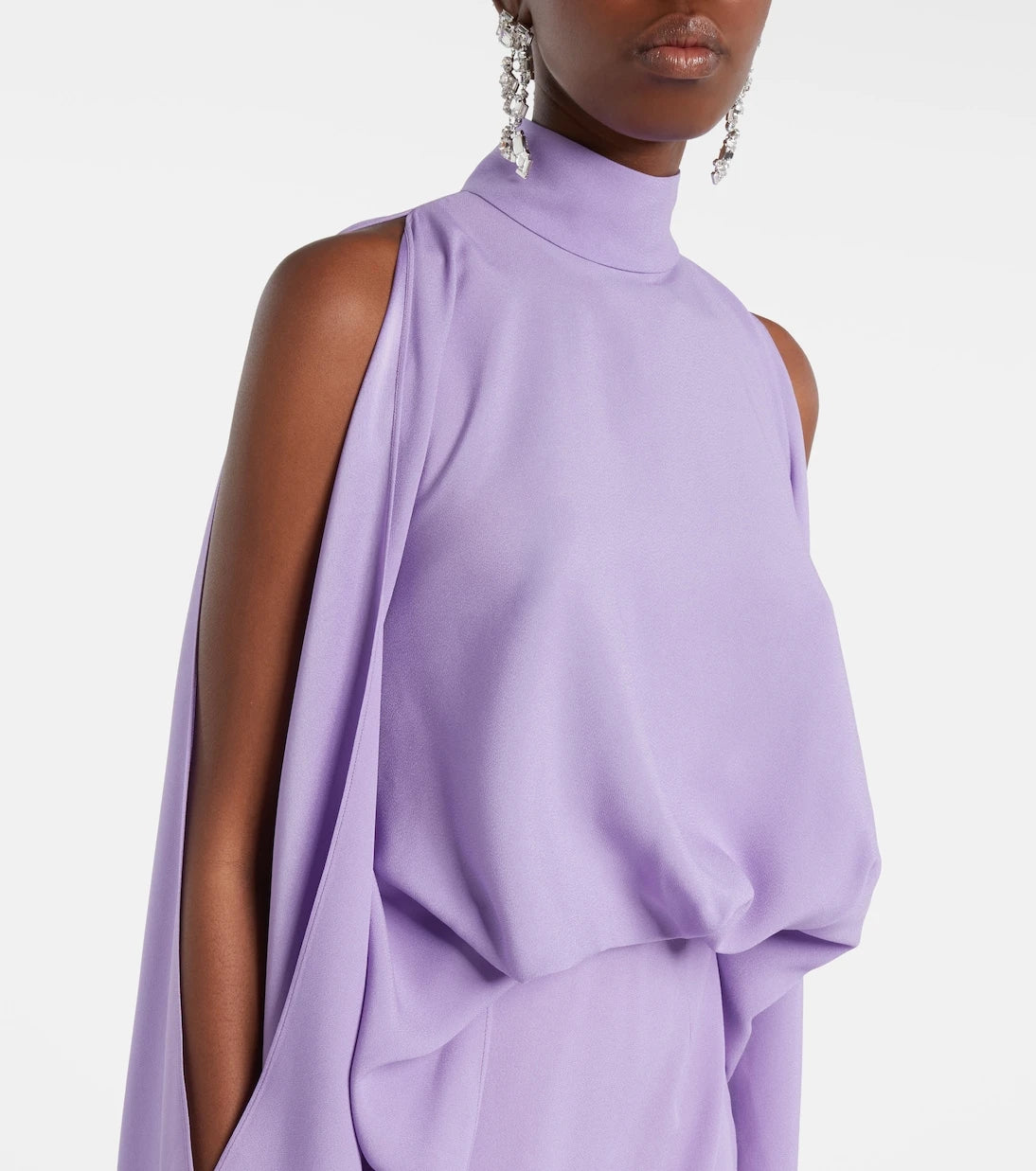 Taller Marmo - Bacall draped satin gown