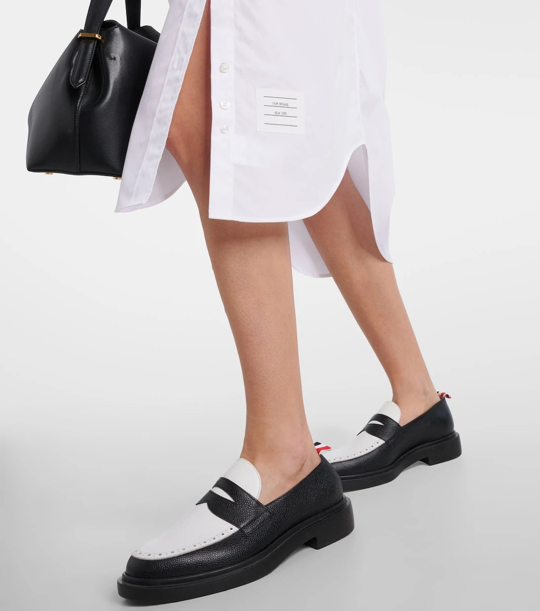 Thom Browne - RWB Stripe cotton shirt dress