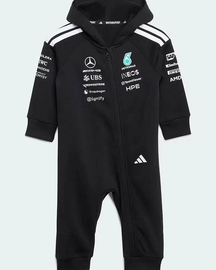 adidas Performance Гащеризон с качулка за бебе от памук MERCEDES