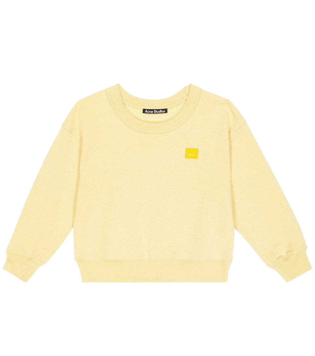 Acne Studios Kids - سويت شيرت من القطن جيرسيه بطبعة وجه
