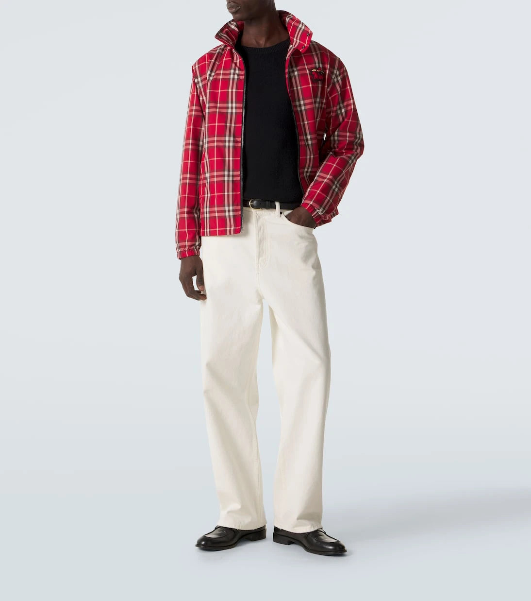 Burberry - Burberry Check technical blouson jacket