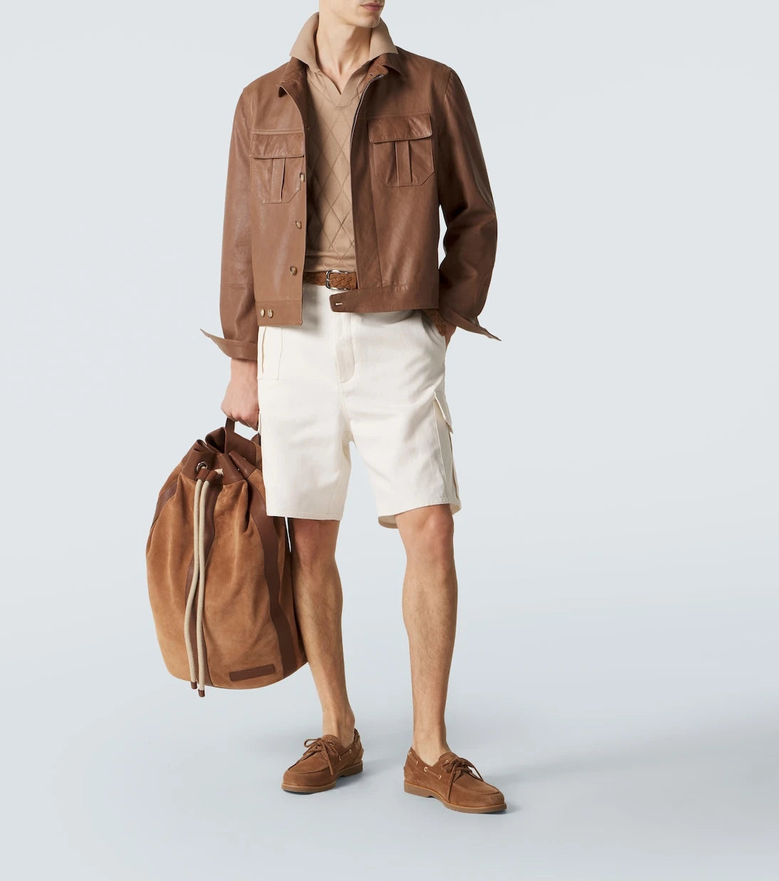 Brunello Cucinelli - قميص بولو من القطن المحبوك
