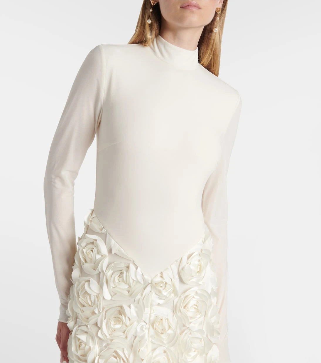 Rotate - Floral-appliqué gown