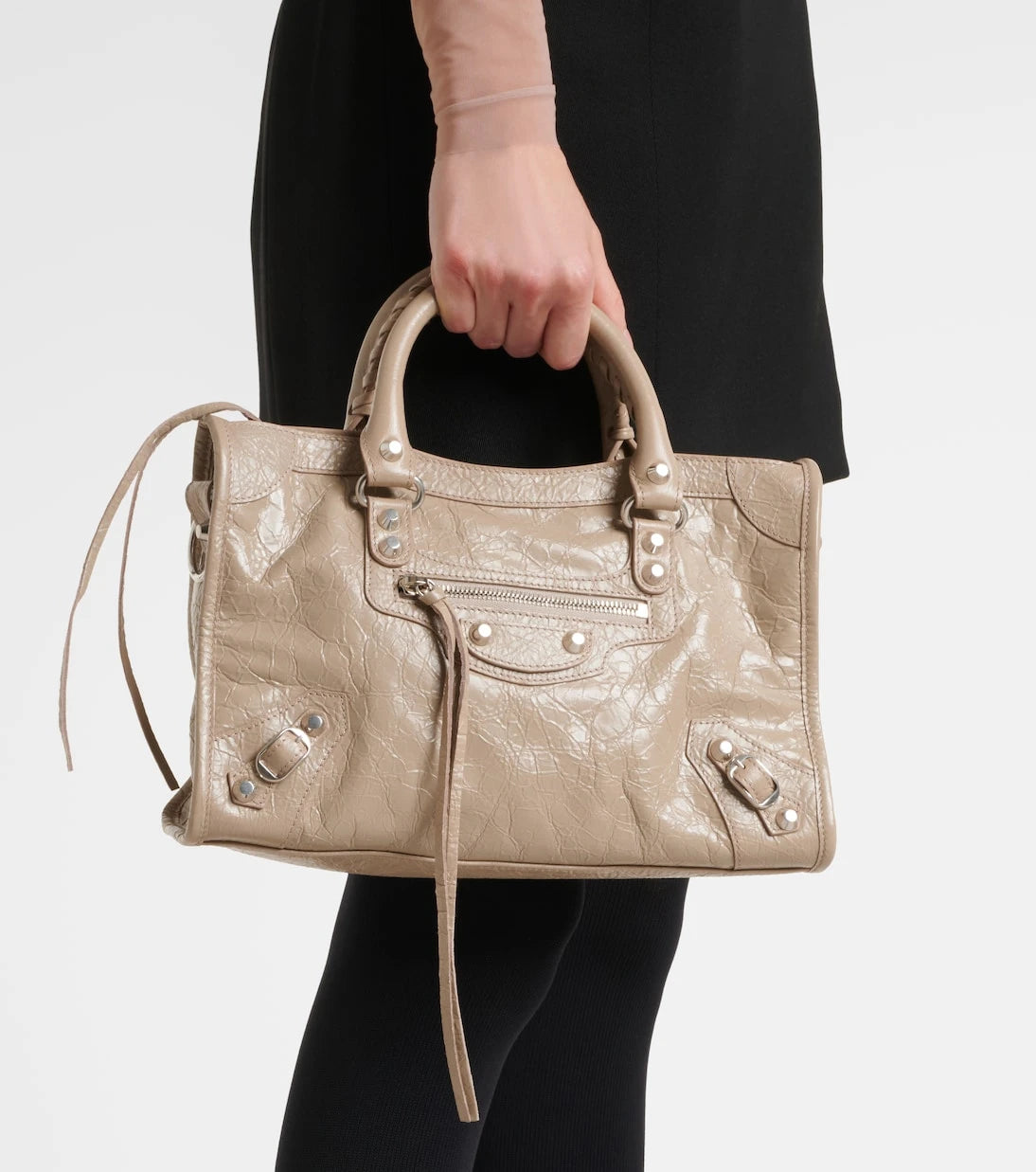 Balenciaga - حقيبة توتي Le City Small جلدية