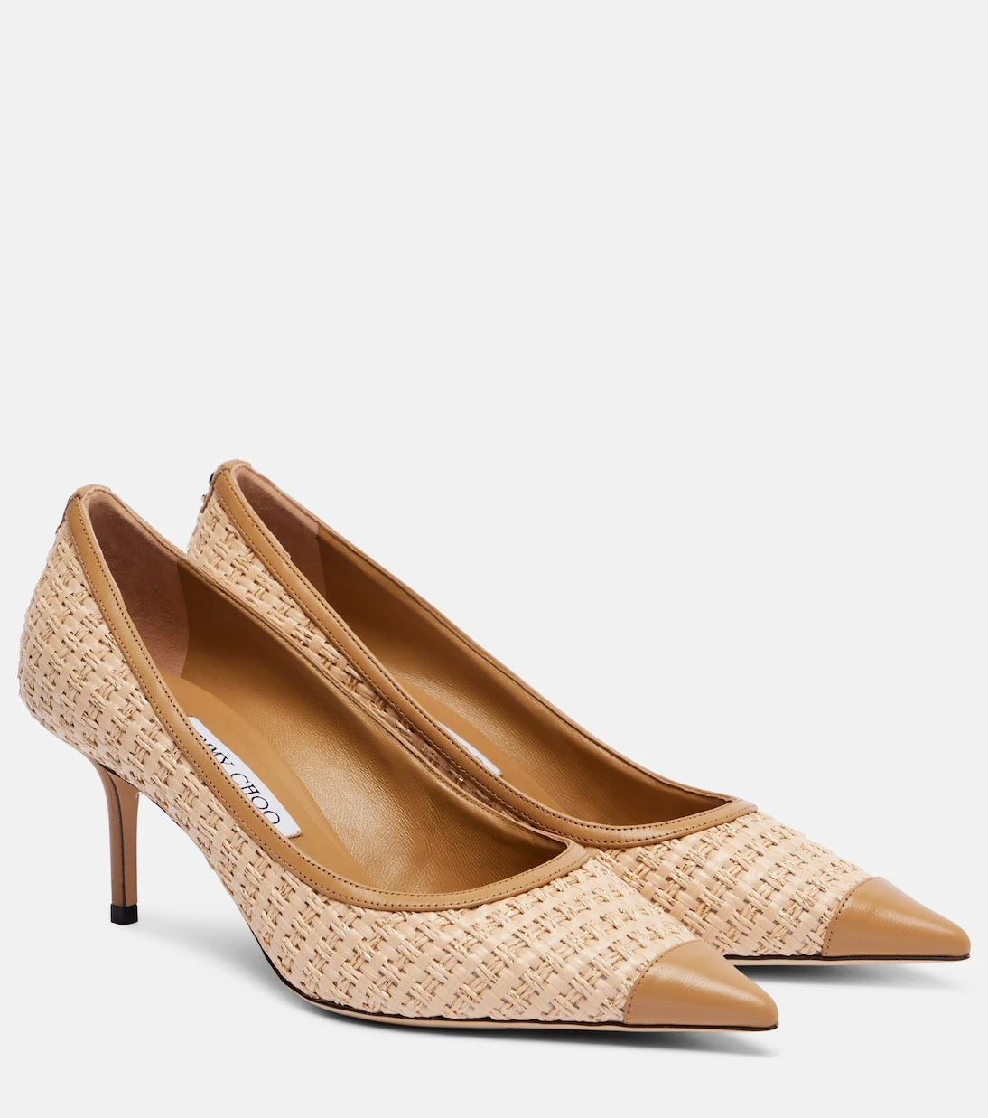 Jimmy Choo - Love 65 rafya görünümlü stilettolar